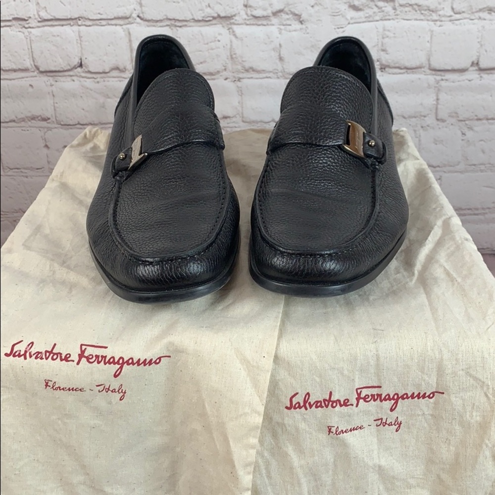 Salvatore Ferragamo Black Loafer with Dust bags
